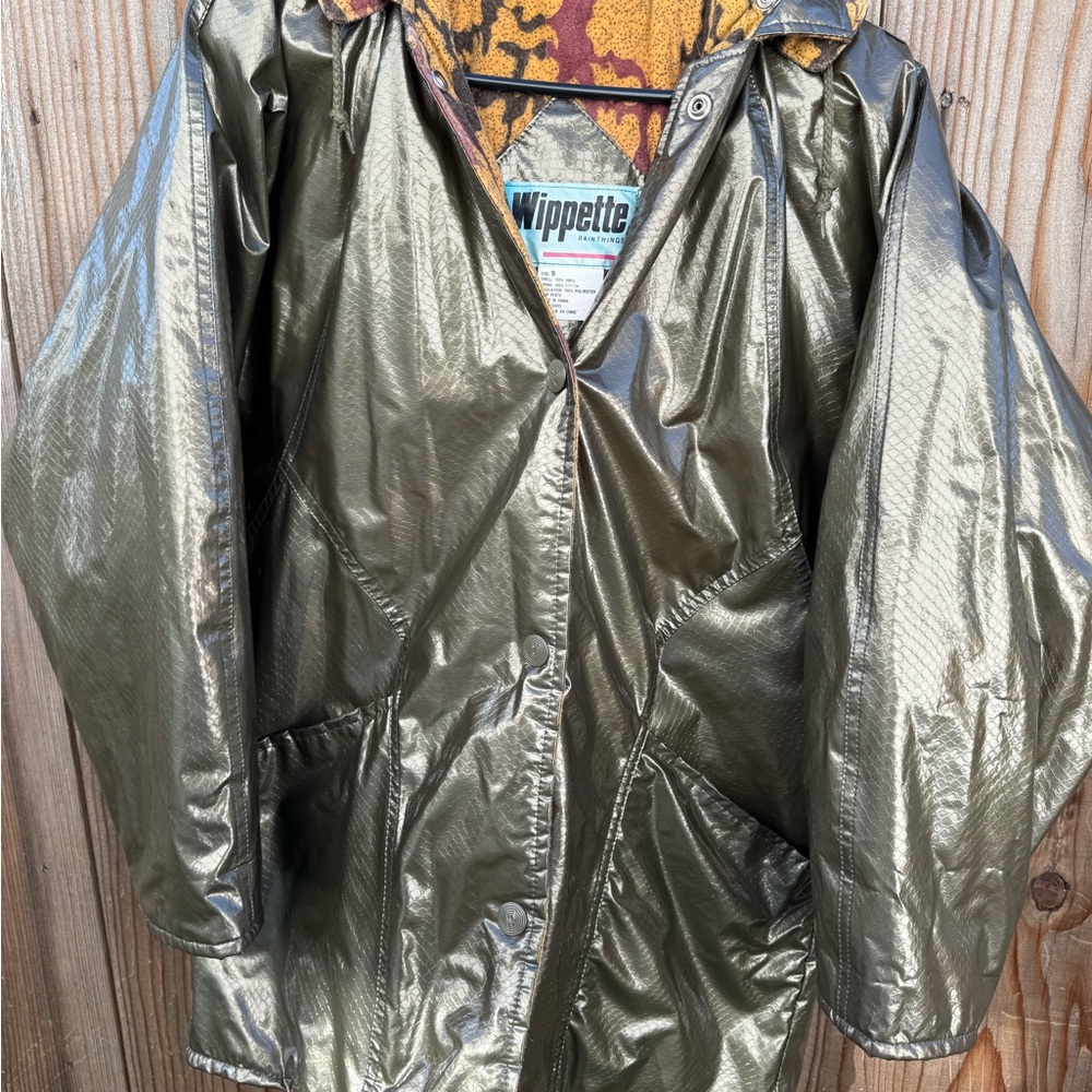Wippette Green/Gray Rain Jacket